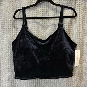 NWT Athleta 3X Elevation V-Neck Velvet Crop D-DD+